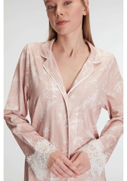 Arias Closet Cotton Modal Uzun Kol Gecelik fiyatları