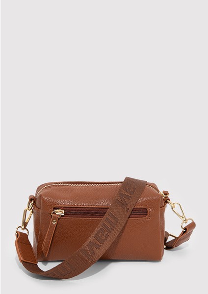 Mühür Logo Detaylı Kahverengi Çapraz Çanta 1912662-34614