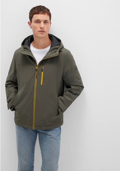 Kapüşonlu Yeşil Ceket 0110606-88487