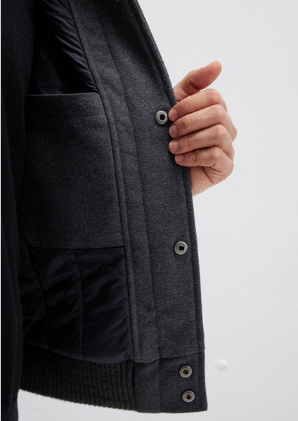 Yün Karışımlı Antrasit Ceket 0110658-80023