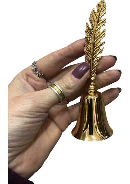 Tüy Tepeli Mum Söndürücü Çan-Gold