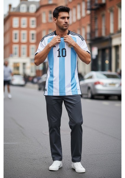 Messi 2021/22 Sezon Dünya Kupası 3 Yıldız Arjantin Yetişkin Forması