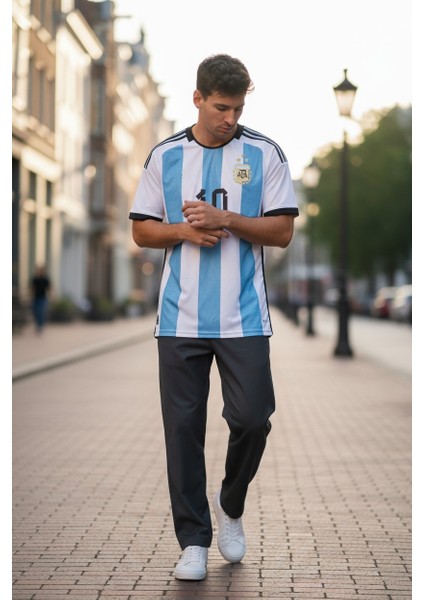 Messi 2021/22 Sezon Dünya Kupası 3 Yıldız Arjantin Yetişkin Forması fiyatları