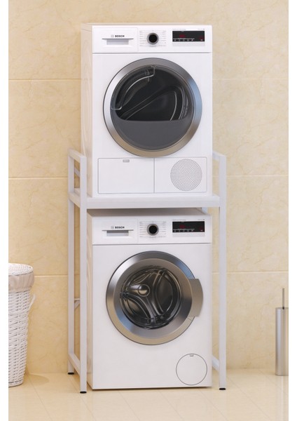 Çamaşır Makinası ve Kurutma Makinası Rafı Çamaşır Makinası Üstü Banyo Düzenleyici Raf modelleri