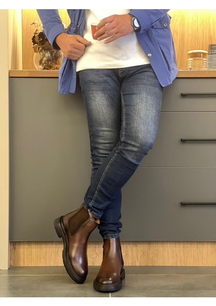 LFR-5455 Derı Merdane Bot Kahve