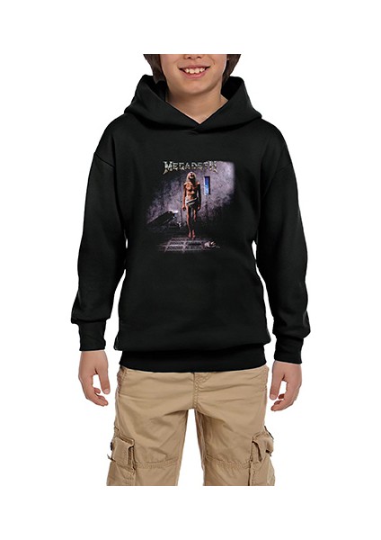 Megadeth Countdown To Extinction Siyah Çocuk Kapşonlu Sweatshirt