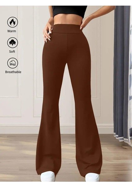 Kadın Yüksek Bel(Lastikli) Geniş Paçalı Dalgıç Tayt modelleri