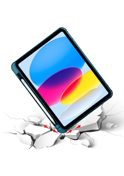 Ipad 11.nesil 11 Inç 2025 A16 Uyumlu Üçgen Katlanabilir Kalemlikli Yatay Dikey Standlı Akıllı Kılıf indirimleri