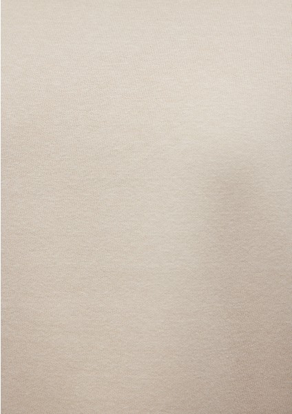 Bisiklet Yaka Bej Basic Sweatshirt 0S10276-70322