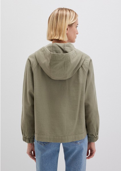 Kapüşonlu Haki Ceket 1110625-71818
