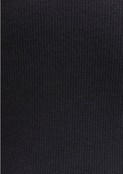 Uzun Kollu Siyah Basic Tişört 1612817-900