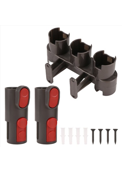 V6 V7 V8 V10 V11 Elektrikli Süpürge Bağlantı Istasyonu Için 2 Adet Adaptörlü Aksesuar Tutucu (Yurt Dışından)