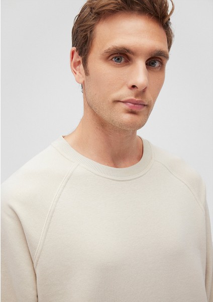 Bisiklet Yaka Bej Sweatshirt 0S10161-70322