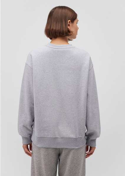 MV Logo Baskılı Gri Sweatshirt 1S10147-80196