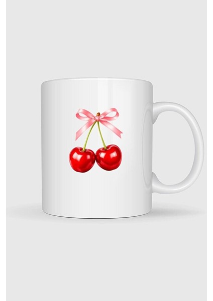 Cherry Kiraz ve Kurdale Tasarımlı Kupa Bardak