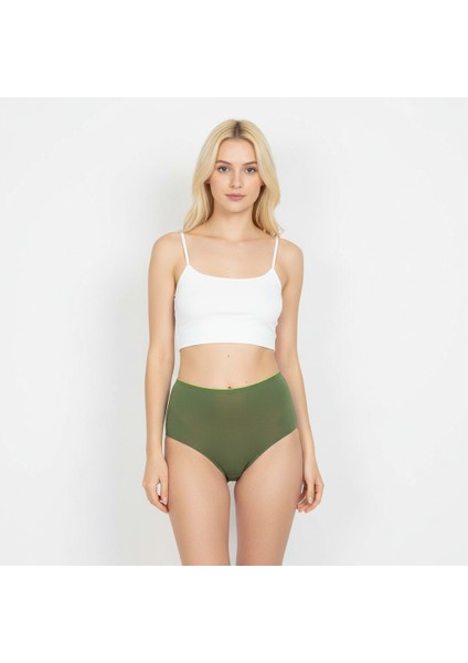 Kadın Yüksek Bel Transparan Tül Külot BB2058