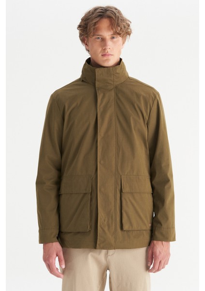 Pamuk Karışımlı Regular Fit Dik Yaka Parka Erkek Parka W2520422 801