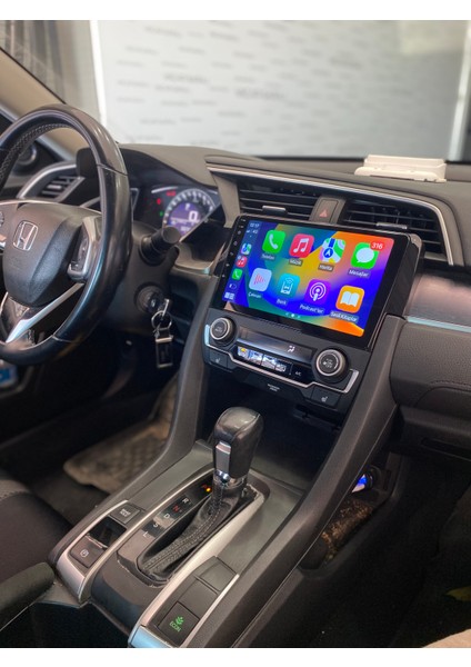 Honda Cıvıc Fc5 2016-21 9" Uyumlu Android Multimedia Gerçek 4/64 Kablosuz Carplay Geri Görüş Kameralı modelleri
