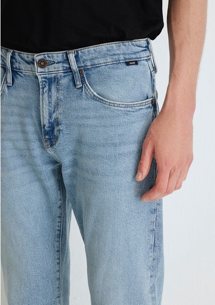 Jake Classic Denim Puslu Açık Mavi Jean Pantolon 0042286799