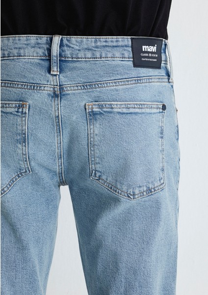 Jake Classic Denim Puslu Açık Mavi Jean Pantolon 0042286799