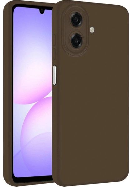 Samsung Galaxy A07 First Silikon - Kahverengi