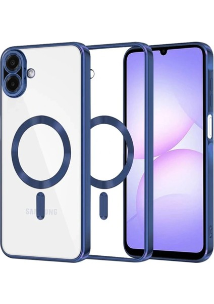 Samsung Galaxy A07 Kross Magneticsafe Kapak - Lacivert