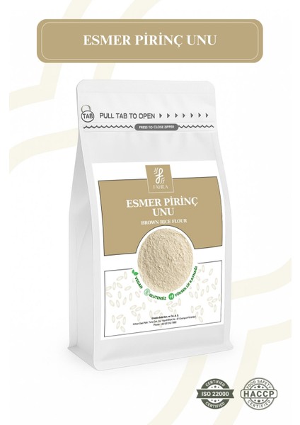 Glutensiz Kepekli Esmer Pirinç Unu 1000G – Tokluğa, Enerjiye ve Dengeye Destek 1kg