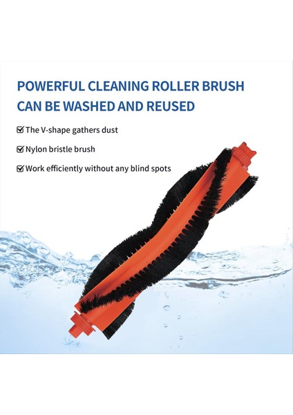 M30 Pro C107 Robot Süpürge Ana Silindir Fırça Zemin Temizleme Için 4 Adet Yedek Parça (Yurt Dışından) modelleri