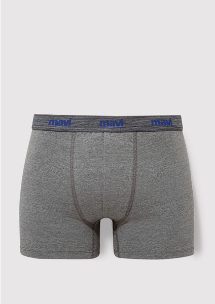 3lü Gri Basic Boxer 0911407-23854
