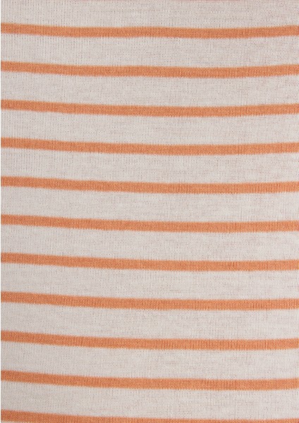 Turuncu Çizgili Tişört 1611653-86689