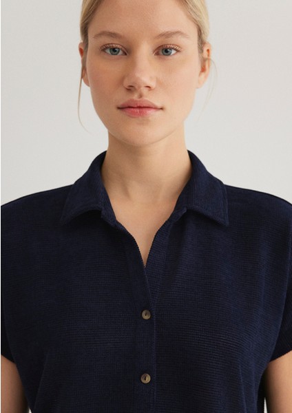 Lux Touch Lacivert Polo Tişört 1612142-82318