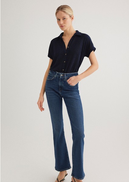 Lux Touch Lacivert Polo Tişört 1612142-82318