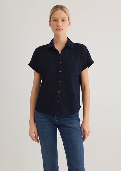 Lux Touch Lacivert Polo Tişört 1612142-82318