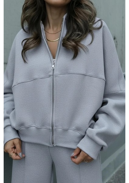 Kadın 3 Iplik Çımalı Bomber Ceket Eşofman Takımı fiyatları