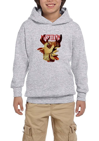 Mastodon The Hunter Gri Çocuk Kapşonlu Sweatshirt