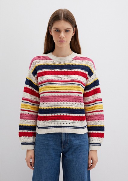 Jakarlı Renkli Kazak 1710777-91010