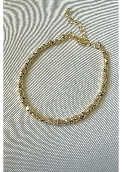 Kadın Kararmaz Bileklik 14K Özel Kaplama Küp-Dorika Bileklik