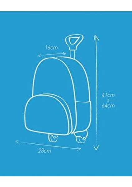 Köpek Balığı Çekçekli Sırt Çantası indirimleri