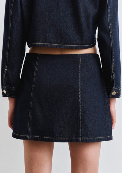 Rinse Denim Mini Etek 1310721-85481