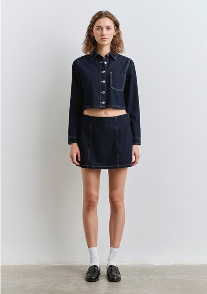 Rinse Denim Mini Etek 1310721-85481