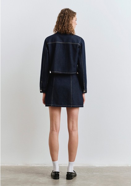 Rinse Denim Mini Etek 1310721-85481