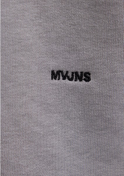 Bisiklet Yaka Gri Sweatshirt 0S10404-70076