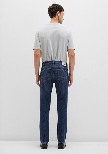 Marcus Mavi Premium Vintage Koyu Mavi Jean Pantolon 0035190652