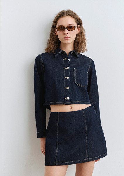 Rinse Denim Gömlek 1211167-85481