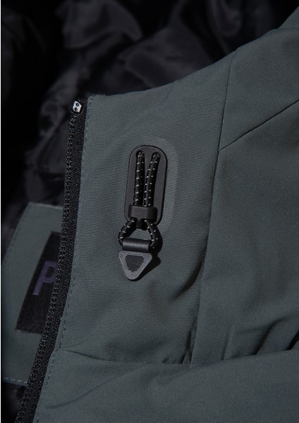 Su İtici Kapüşonlu Yeşil Şişme Mont 0110651-71598