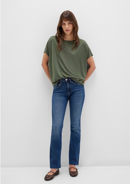 Lux Touch Tencel Tm Modal Yeşil Basic Tişört 167245-71551