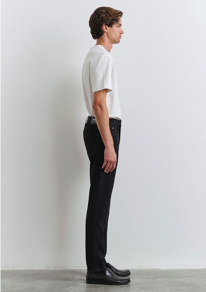 Milan Classic Denim Yıkamalı Siyah Jean Pantolon 0081090642