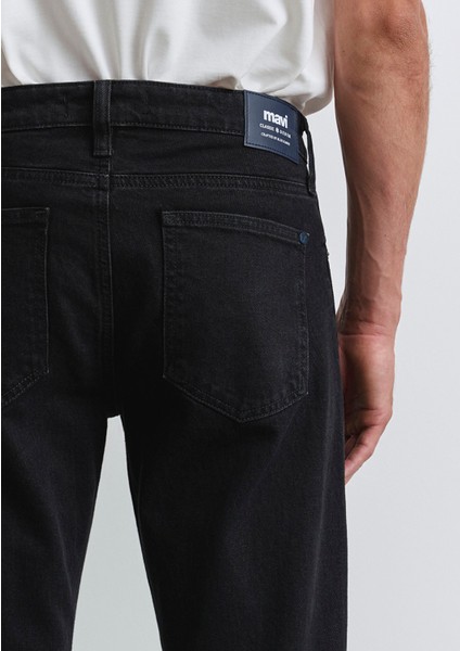 Milan Classic Denim Yıkamalı Siyah Jean Pantolon 0081090642