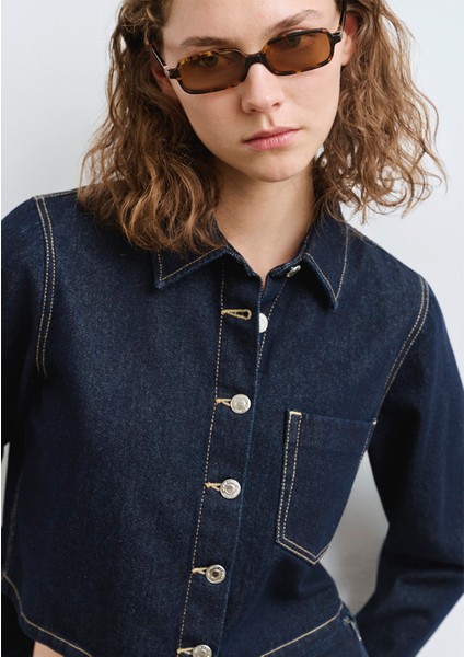 Rinse Denim Gömlek 1211167-85481