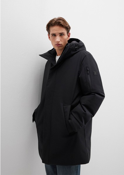 Mavi Black Kapüşonlu Siyah Parka 0110256-900